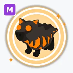 Lava Wolf | Legendary, Mega Neon | Adopt Me! — Roblox, лот №212716