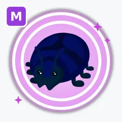 Giant Black Scarab | Ultra Rare, Mega Neon | Adopt Me! — Roblox, лот №212727