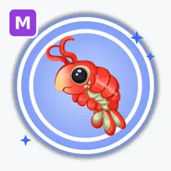 Emperor Shrimp | Rare, Mega Neon | Adopt Me! — Roblox, лот №274366