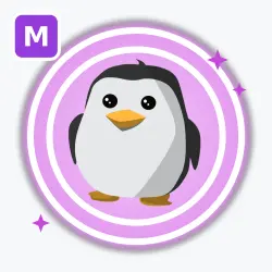 Penguin | Ultra Rare, Mega Neon | Adopt Me! — Roblox, лот №212728