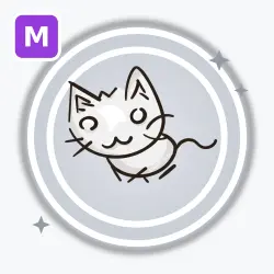 2D Kitty | Common, Mega Neon | Adopt Me!