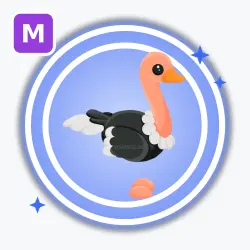 Ostrich | Rare, Mega Neon | Adopt Me! — Roblox, лот №212739