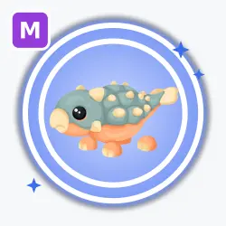 Ankylosaurus | Rare, Mega Neon | Adopt Me! — Roblox, лот №212741