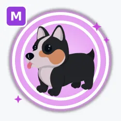 Royal Corgi | Ultra Rare, Mega Neon | Adopt Me! — Roblox, лот №212765