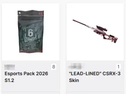 9/9 Скин "LEAD-LINED" для CSRX-3, набор ×8 R6S S1 2026 | Twitch Drop
