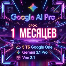 Google AI Pro | 1 месяцев | 5 ТБ + Gemini Pro | БЕЗ ВХОДА