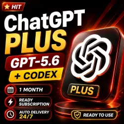 24/7 | ChatGPT Plus | 1 Month | GPT-5.6 + Codex | Ready Subscription