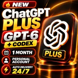 24/7 | ChatGPT Plus | GPT-6 + Codex | 1 Month | Ready-to-Use Subscription