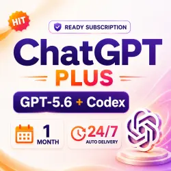 24/7 | ChatGPT Plus | 1 Month | GPT-5.6 + Codex | Ready Subscription
