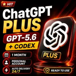 24/7 | ChatGPT Plus | 1 Month | GPT-5.6 + Codex | Personal Account