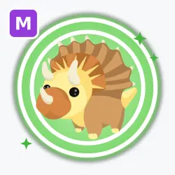 Triceratops | Uncommon, Mega Neon | Adopt Me! — Roblox, лот №212807