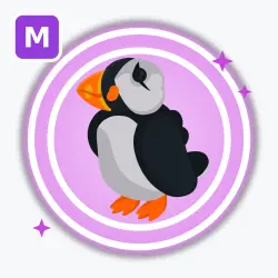 Puffin | Ultra Rare, Mega Neon | Adopt Me! — Roblox, лот №212819