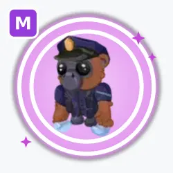 Officer Gibbon | Ultra Rare, Mega Neon | Adopt Me! — Roblox, лот №212817