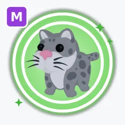 Snow Leopard | Uncommon, Mega Neon | Adopt Me! — Roblox, лот №212816