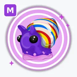 Candy Cane Snail | Ultra Rare, Mega Neon | Adopt Me! — Roblox, лот №212840