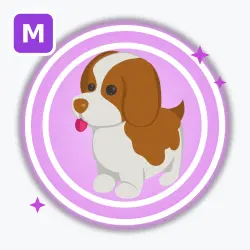 Brown Springer Spaniel | Ultra Rare, Mega Neon | Adopt Me! — Roblox, лот №212831