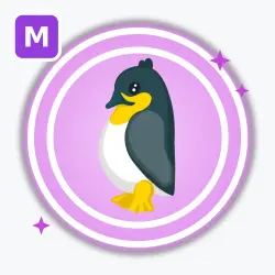 King Penguin | Ultra Rare, Mega Neon | Adopt Me! — Roblox, лот №212868