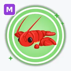 Lobster | Uncommon, Mega Neon | Adopt Me! — Roblox, лот №212873