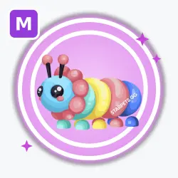 Gumball Caterpillar | Ultra Rare, Mega Neon | Adopt Me! — Roblox, лот №212878