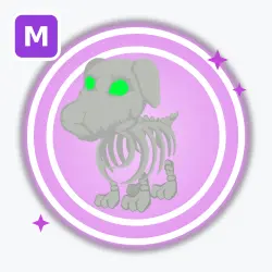 Halloween White Skeleton Dog | Ultra Rare, Mega Neon | Adop… — Roblox, лот №212902