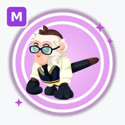 Preppy Capuchin Monkey | Ultra Rare, Mega Neon | Adopt Me! — Roblox, лот №212898