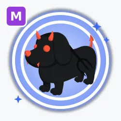 Halloween Evil Dachshund | Rare, Mega Neon | Adopt Me! — Roblox, лот №212903