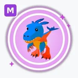 Deinonychus | Ultra Rare, Mega Neon | Adopt Me! — Roblox, лот №212914