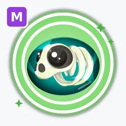 Sea Skeleton Panda | Uncommon, Mega Neon | Adopt Me! — Roblox, лот №212926