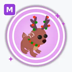 Gingerbread Reindeer | Ultra Rare, Mega Neon | Adopt Me! — Roblox, лот №212927