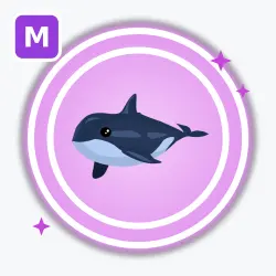 Orca | Ultra Rare, Mega Neon | Adopt Me! — Roblox, лот №212947