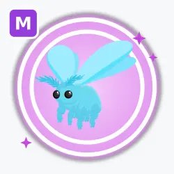 Glacier Moth | Ultra Rare, Mega Neon | Adopt Me! — Roblox, лот №212946