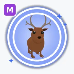 Reindeer | Rare, Mega Neon | Adopt Me! — Roblox, лот №212964