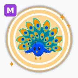Peacock | Legendary, Mega Neon | Adopt Me! — Roblox, лот №212972