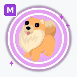 Pomeranian | Ultra Rare, Mega Neon | Adopt Me! — Roblox, лот №212980