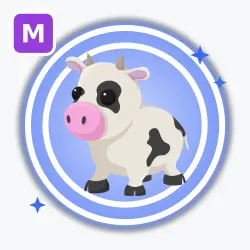 Cow | Rare, Mega Neon | Adopt Me! — Roblox, лот №212985