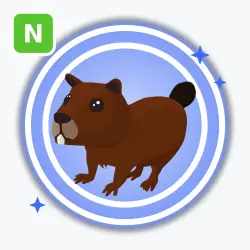 Beaver | Rare, Neon | Adopt Me!