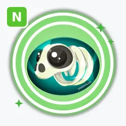 Sea Skeleton Panda | Uncommon, Neon | Adopt Me! — Roblox, лот №250112