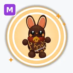 Dark Choccybunny | Legendary, Mega Neon | Adopt Me! — Roblox, лот №213009