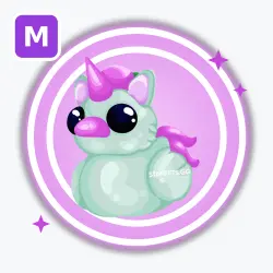 Unicorn Ducky | Ultra Rare, Mega Neon | Adopt Me! — Roblox, лот №213013