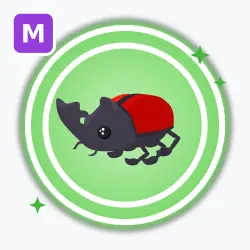 Rhino Beetle | Uncommon, Mega Neon | Adopt Me! — Roblox, лот №213017
