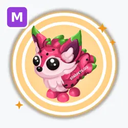 Dragonfruit Fox | Legendary, Mega Neon | Adopt Me! — Roblox, лот №213021