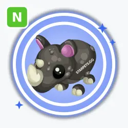 Black Rhino | Rare, Neon | Adopt Me! — Roblox, лот №213055