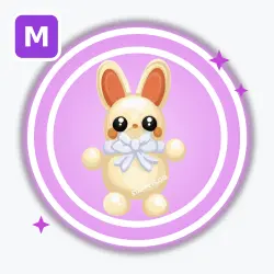 White Choccybunny | Ultra Rare, Mega Neon | Adopt Me! — Roblox, лот №213071