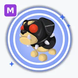 The Black Dog | Rare, Mega Neon | Adopt Me! — Roblox, лот №213079