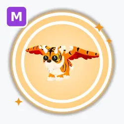 Winged Tiger | Legendary, Mega Neon | Adopt Me! — Roblox, лот №249832