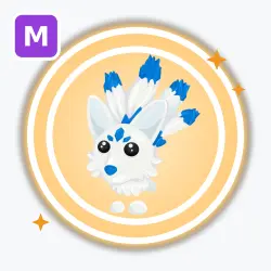 Glacier Kitsune | Legendary, Mega Neon | Adopt Me! — Roblox, лот №213101