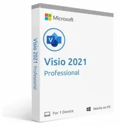 Microsoft Visio 2021 Pro Retail | Electronic Key | By Phone. Service | 1 PC | Unlinked to an Account