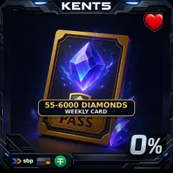 Magic Chess Go Go Russia Diamonds 55-6000 + Weekly Card [Пополнение по ID]