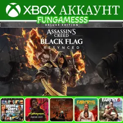 Assassin's Creed Black Flag Resynced + Gothic 1 + GTA V + Cyberpunk 20 XBOX ACCOUNT