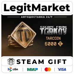 DLC Escape from Tarkov: TarCoin Ingame Currency - 6000 / Steam AUTO / RU + WORLD